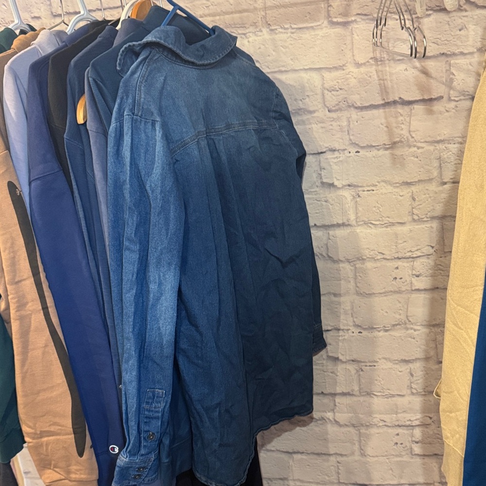 17. Buffalo •  Denim Button-Up Shirt Small:19” M 23” - Picture 2 of 3